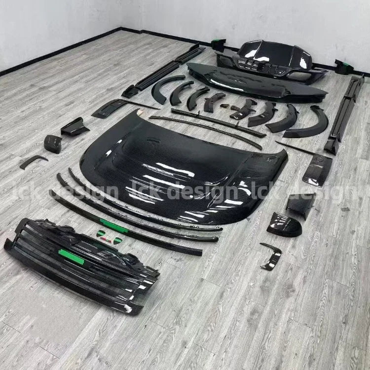 MSY Style Dry Carbon Fiber Bodykit for Ranger Rover Evoque 2025 New Condition Car Front Bumper Lip Grille Wheelbrow Diffuser
