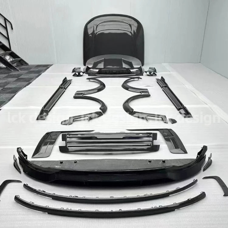 MSY Style Dry Carbon Fiber Bodykit for Ranger Rover Evoque 2025 New Condition Car Front Bumper Lip Grille Wheelbrow Diffuser