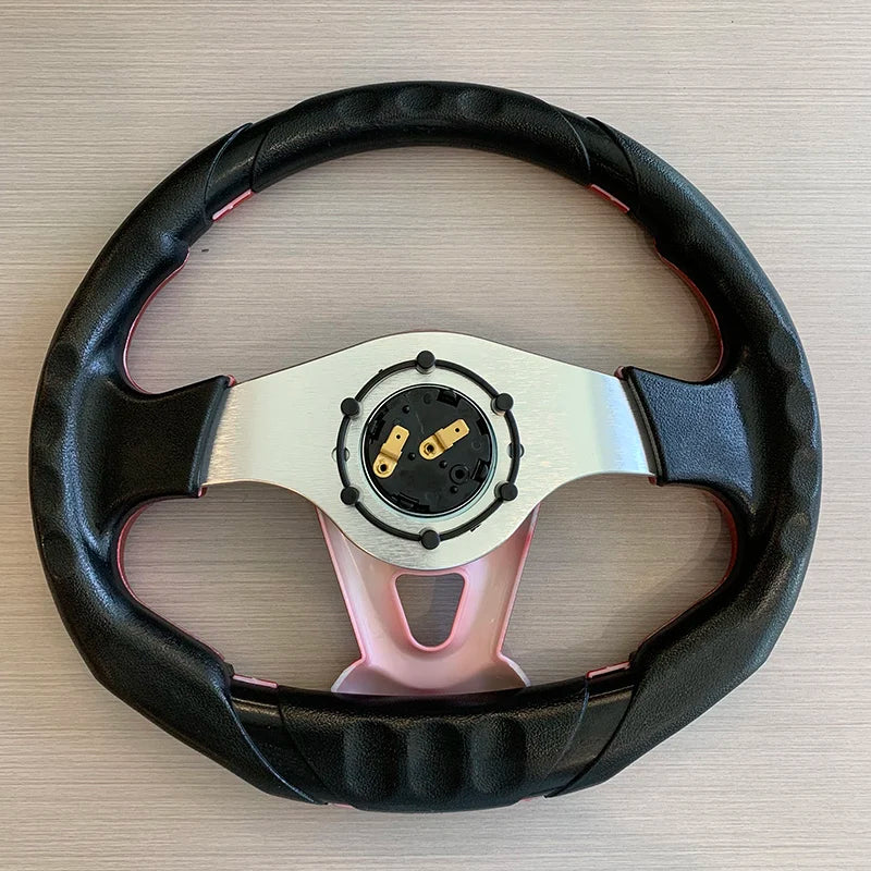 New Game Style Customize Sport Steering Wheel 320mm PU Volante Deportivo Leather Modified Kart Car Steering Wheel 13inch