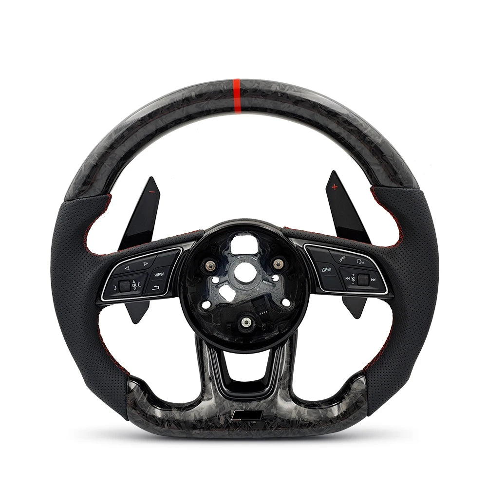 Custom Volant Lenkard Forged Carbon Fiber Steering Wheel for Audi A3 A4 A5 A6 A7 C6 C7 C8 S4 S5 S6 B7 B8 B9 RS3 RS5 RS6 Q5 Q7
