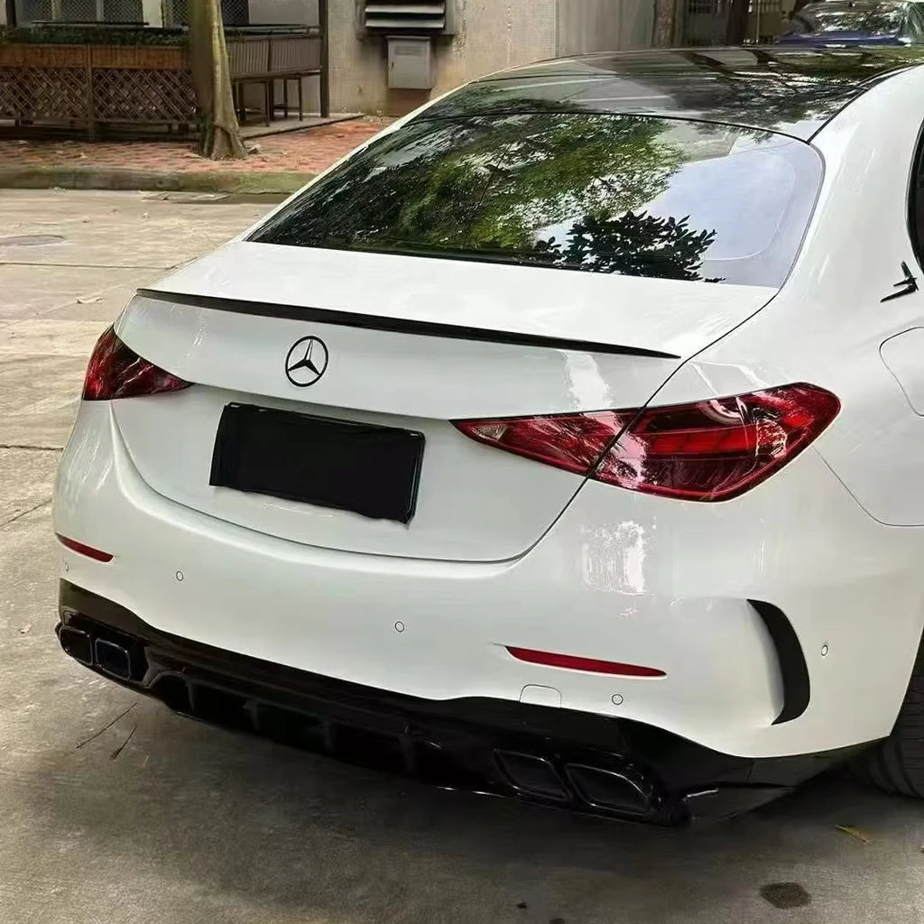 2022-2025 W205 C-Class AMG Bodykit Front Bumper Fender Rear Diffuser Grilles New Plastic Screw-On Retrofit/Upgrade Auto Parts