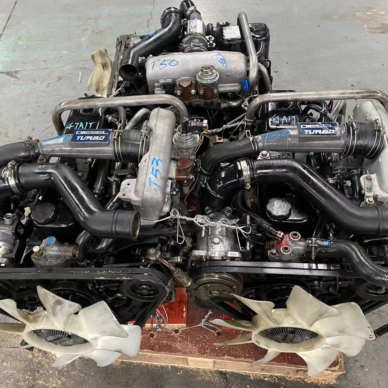 Original EA Brand 2.5T Turbocharged Diesel Engine Genuine 4JA1T for Used for Pick-up 1983-1993 with 3-Year Warranty