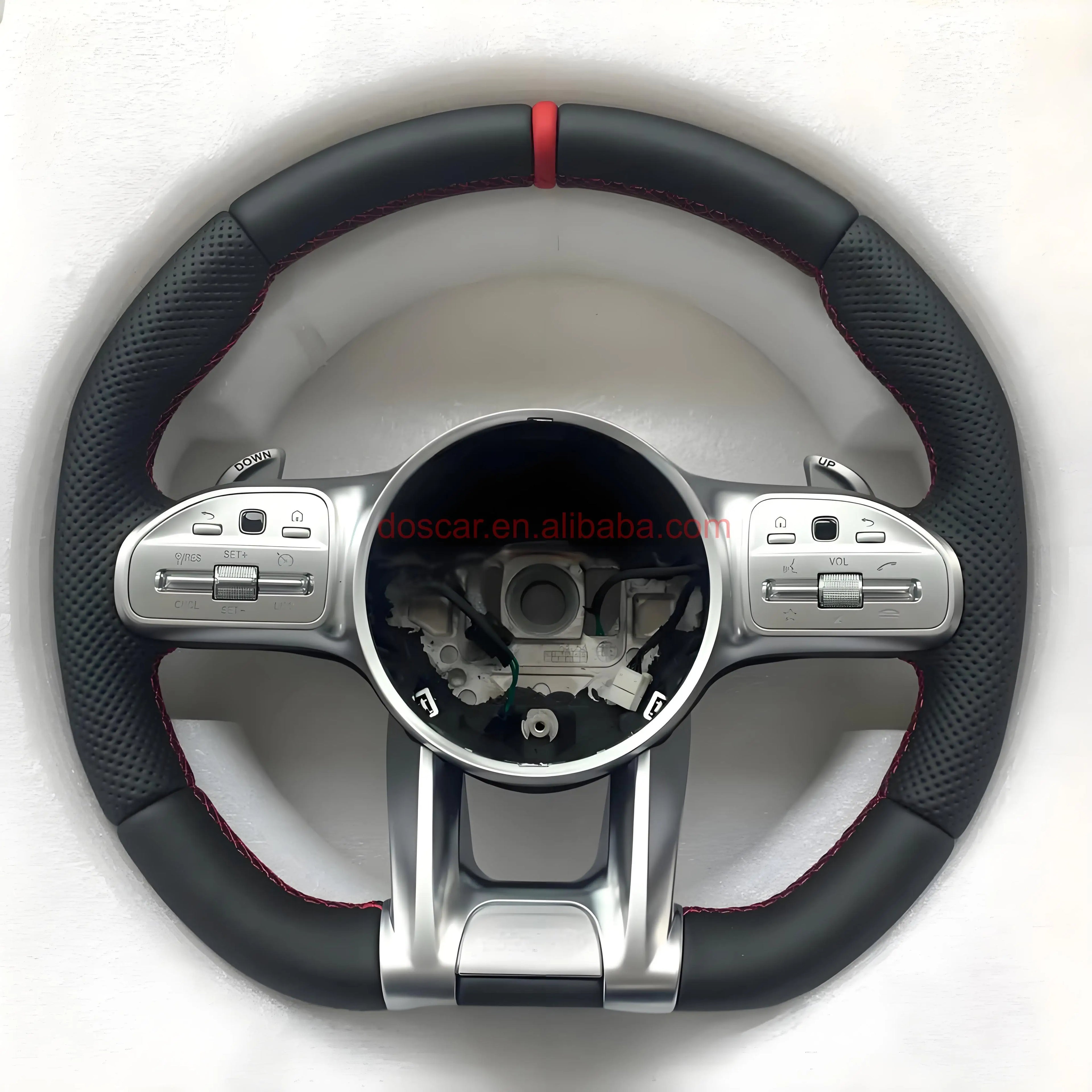 DOS Upgrade Leather Steering Wheel for Mercedes-Benz S Class W221 W222 S222 X156 W246 C217 W205 X117 C117 CLA45 G63 E63 AMG
