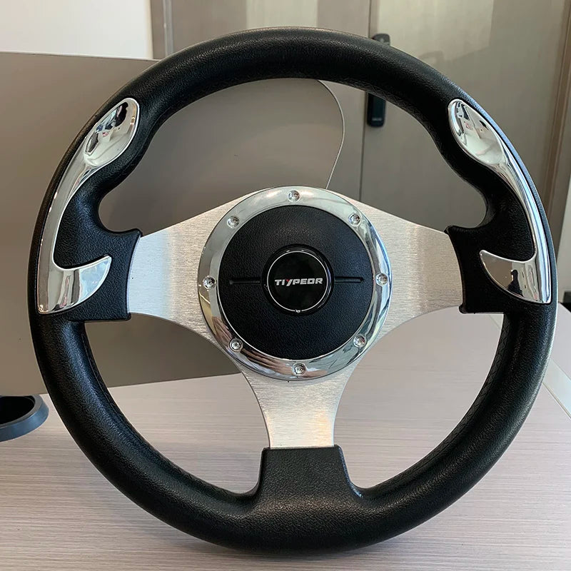 PU&PVC Game Volant Racing Car Sport Drifting Steering Wheel Universal 320MM Flat Steering Wheel Volante Para Auto Deportivo