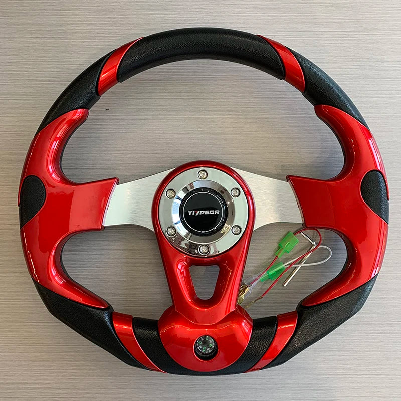 New Game Style Customize Sport Steering Wheel 320mm PU Volante Deportivo Leather Modified Kart Car Steering Wheel 13inch