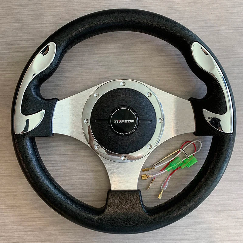 PU&PVC Game Volant Racing Car Sport Drifting Steering Wheel Universal 320MM Flat Steering Wheel Volante Para Auto Deportivo
