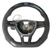 Durable Genuine Carbon Fiber LED Car Steering Wheel for VW Golf Mk7 Gti GTR GTS GTD Sports Style Design