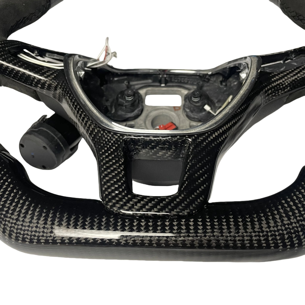 Durable Genuine Carbon Fiber LED Car Steering Wheel for VW Golf Mk7 Gti GTR GTS GTD Sports Style Design
