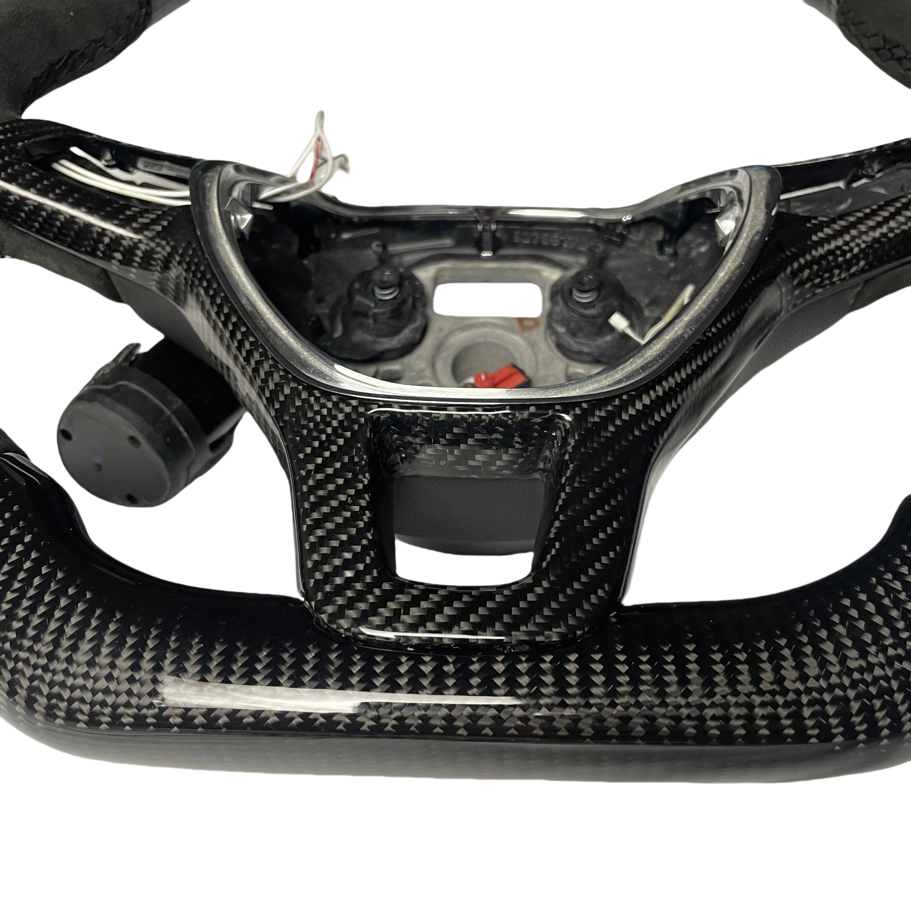 Durable Genuine Carbon Fiber LED Car Steering Wheel for VW Golf Mk7 Gti GTR GTS GTD Sports Style Design