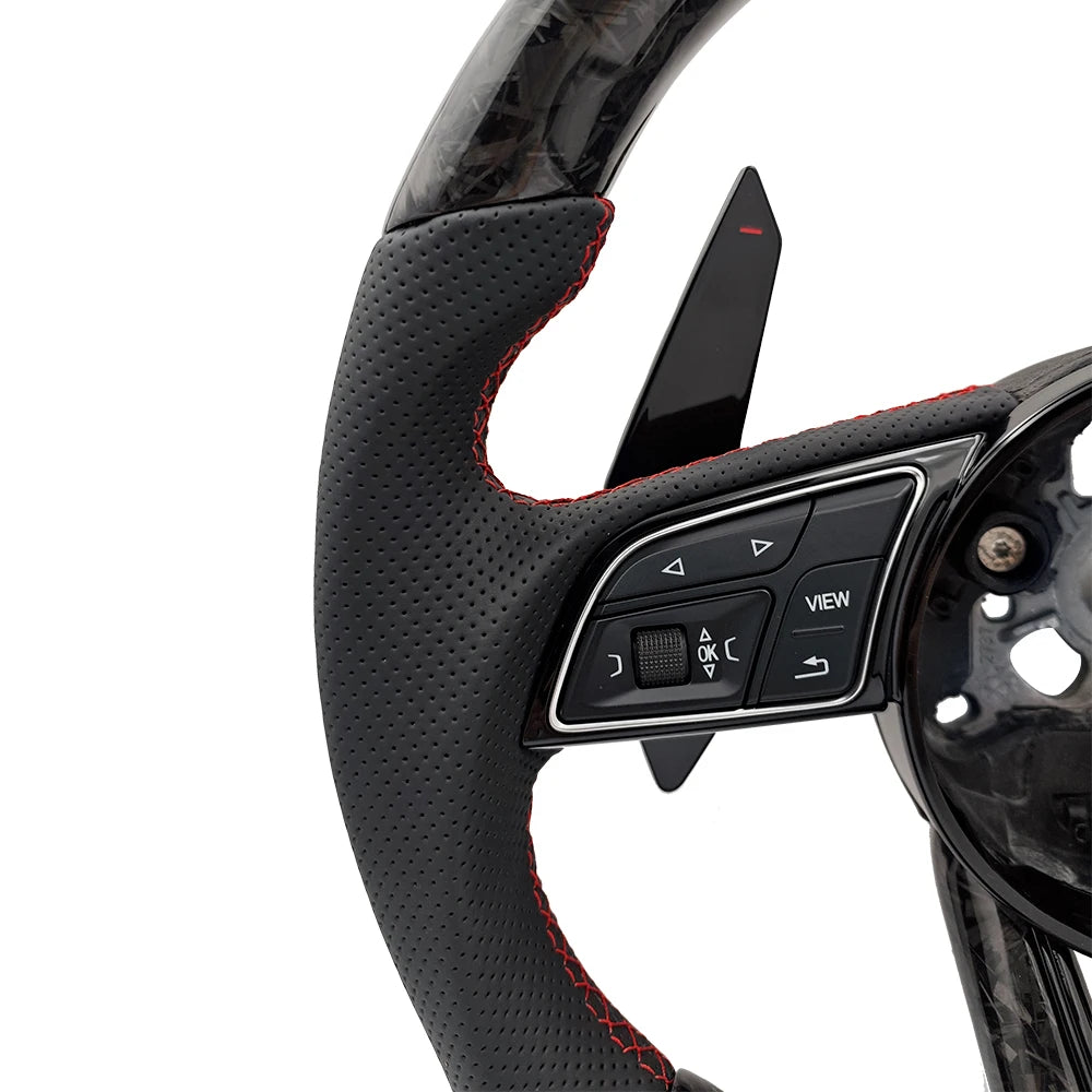 Custom Volant Lenkard Forged Carbon Fiber Steering Wheel for Audi A3 A4 A5 A6 A7 C6 C7 C8 S4 S5 S6 B7 B8 B9 RS3 RS5 RS6 Q5 Q7