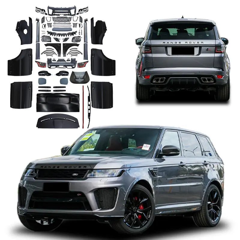 For 2005-2013 for Land Rover for Range Rover Sports SVR Exterior Upgrade Kit New Model Front Bumper Replacement in ABS Material