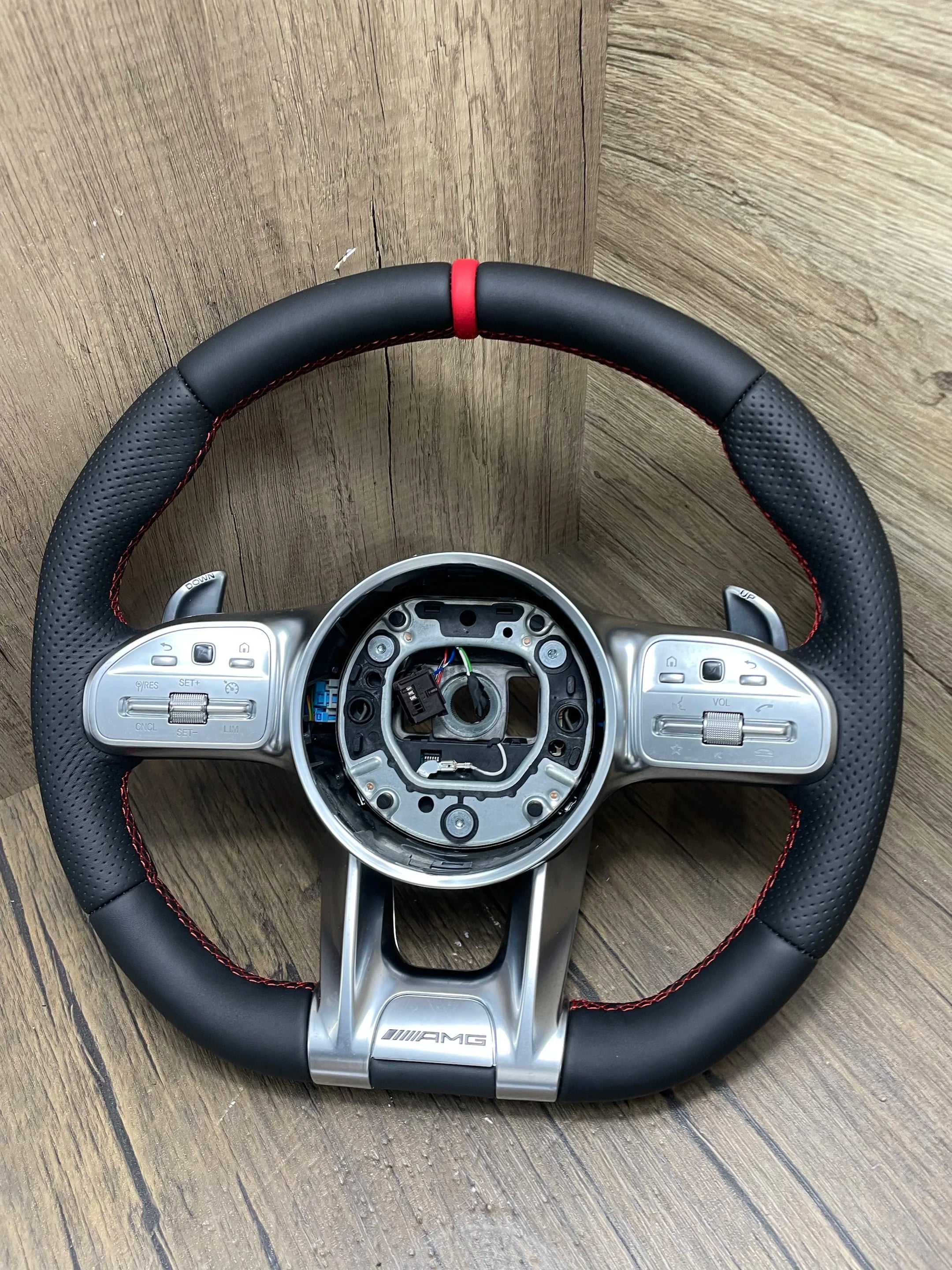 Steering Wheel for Mercedes AMG a B C E S G V Series Flat Bottom Car Driving Modification Customized Steering Wheel