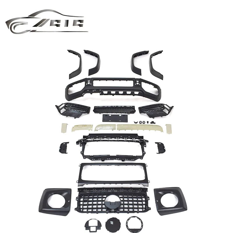 G-Class W464 W463a G500 G55 G550 to G63 2018-2022 Year BodyKit W463A G63 Plastic Material Body Parts Front Bumper Over Fenders