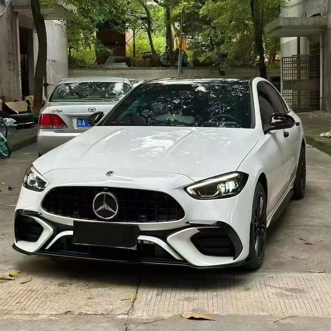 2022-2025 W205 C-Class AMG Bodykit Front Bumper Fender Rear Diffuser Grilles New Plastic Screw-On Retrofit/Upgrade Auto Parts