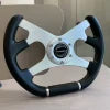 New Arrival Kart Style Volante Game Steering Wheel 13inch Universal Racing PU Leather Steering Wheel Auto Accessories With Horn