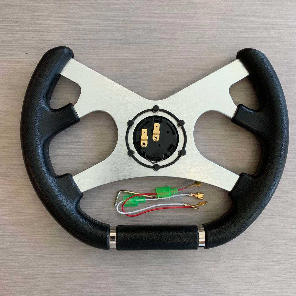 New Arrival Kart Style Volante Game Steering Wheel 13inch Universal Racing PU Leather Steering Wheel Auto Accessories With Horn