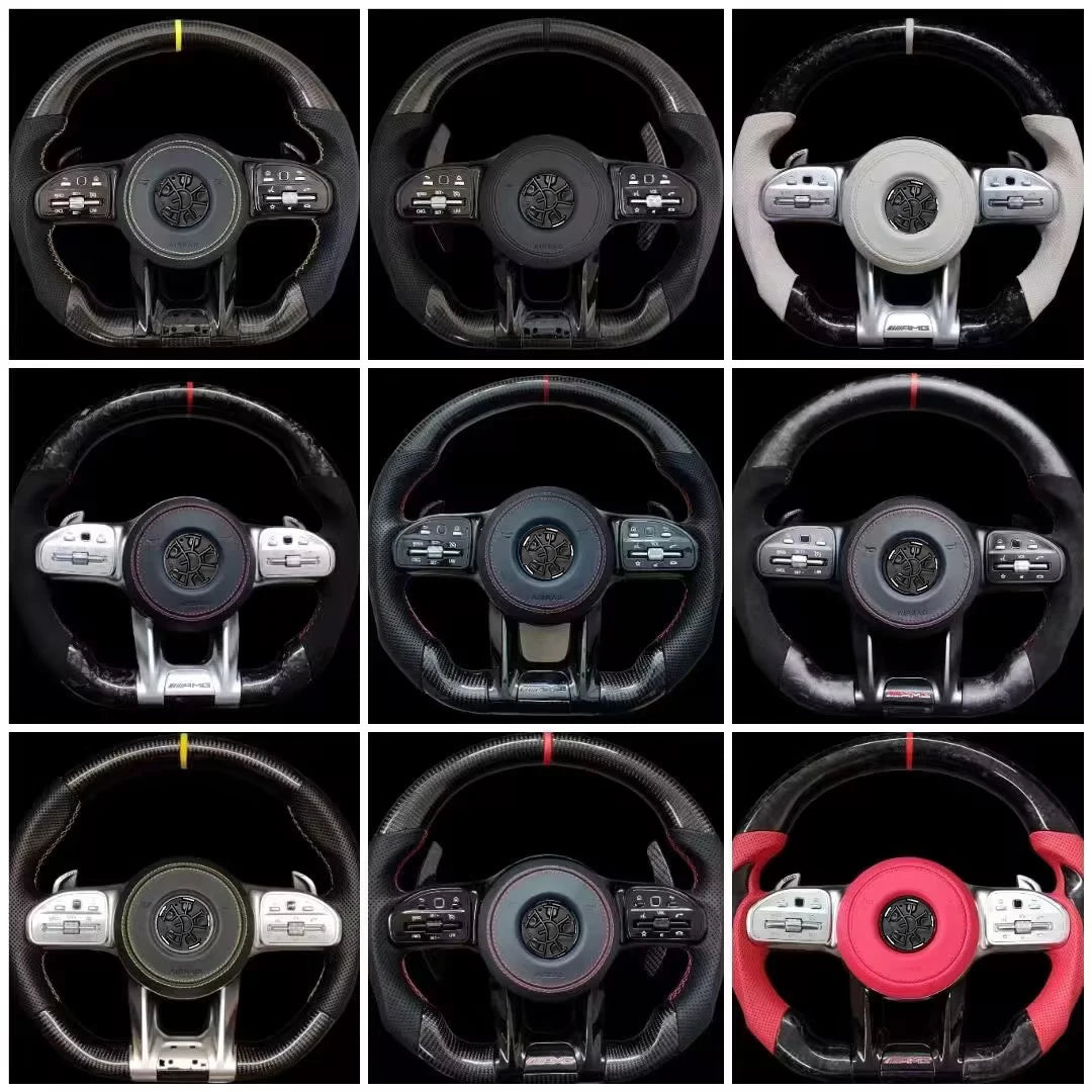 Hot-Selling Wholesale Steering Wheel for Mercedes ML W166 GL X166 2013-2015 Leather AMG Performance Steering Wheel