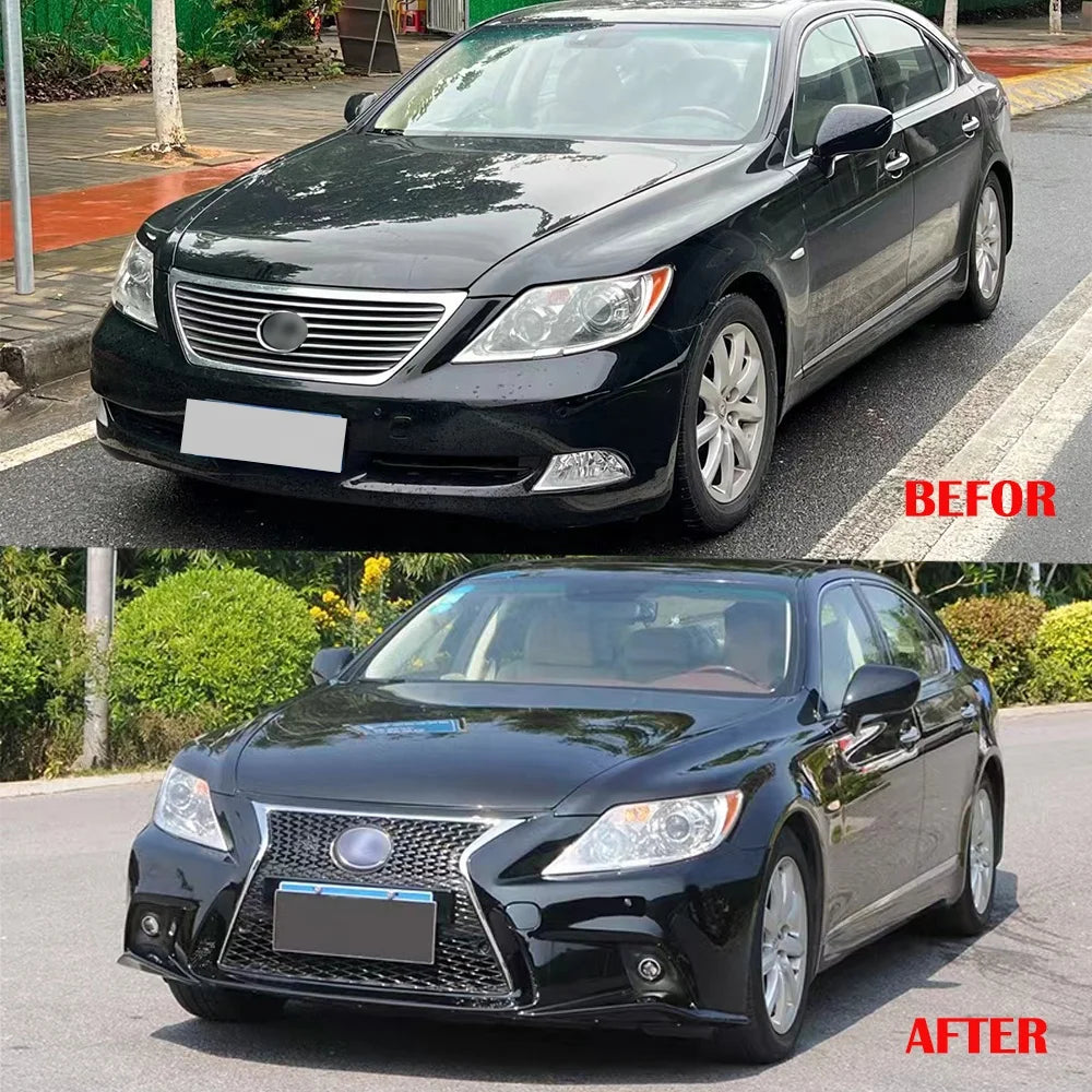Car Front Bumper for 2006-2012 Lexus LS460 Car Bodykit for LEXUS LS460 to ISF Style  Front Bumper Plastic Materia