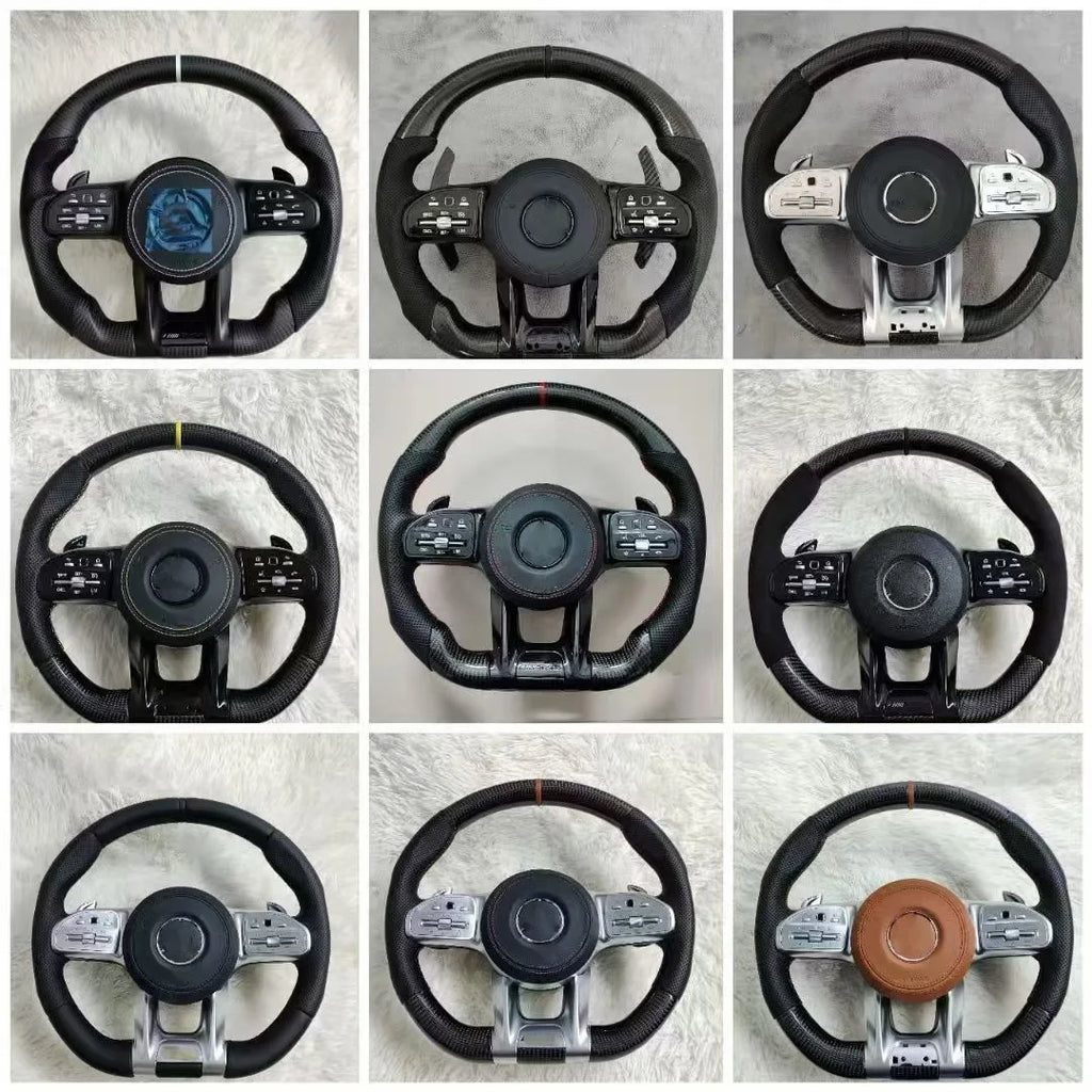 Hot-Selling Wholesale Steering Wheel for Mercedes ML W166 GL X166 2013-2015 Leather AMG Performance Steering Wheel