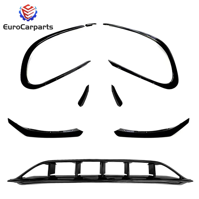 CLA Class W117 2017-2019 Year Sport Auto Exterior Parts Front Bumper Vents Canards Fins Rear Bumper Vent Plastic Side Fender O