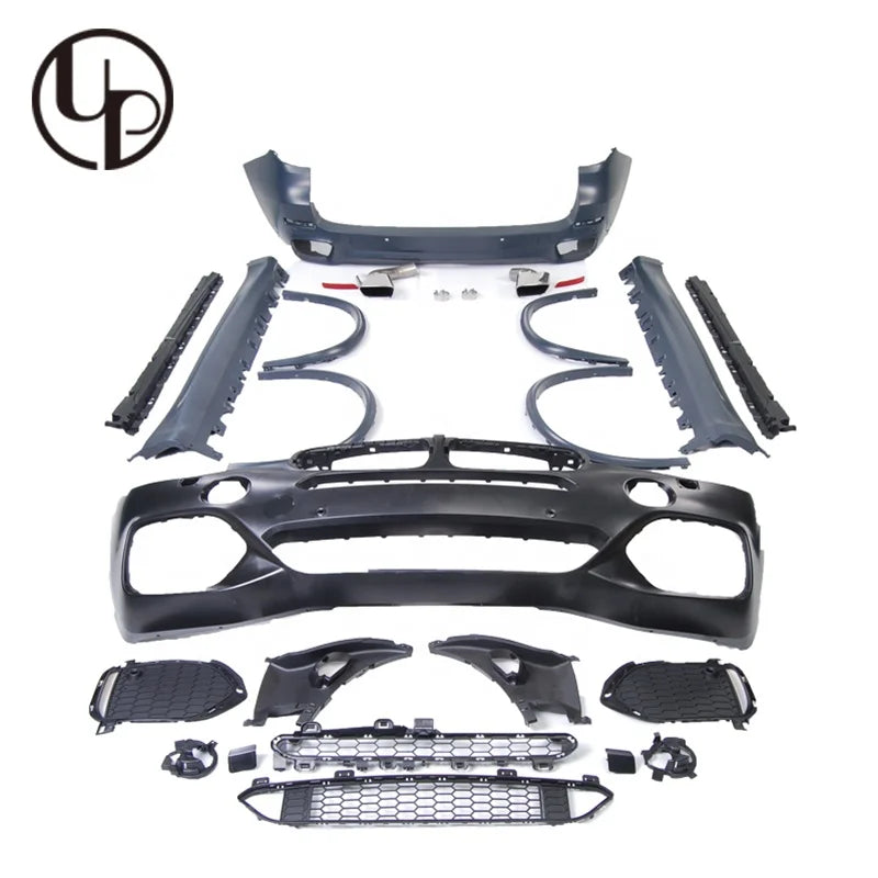 2014 Year up X5 F15 Upgrade to MT Style Full Set Car Body Kits Front Bumper Rear Bumper Side Skirts for F15 MT Body Kit