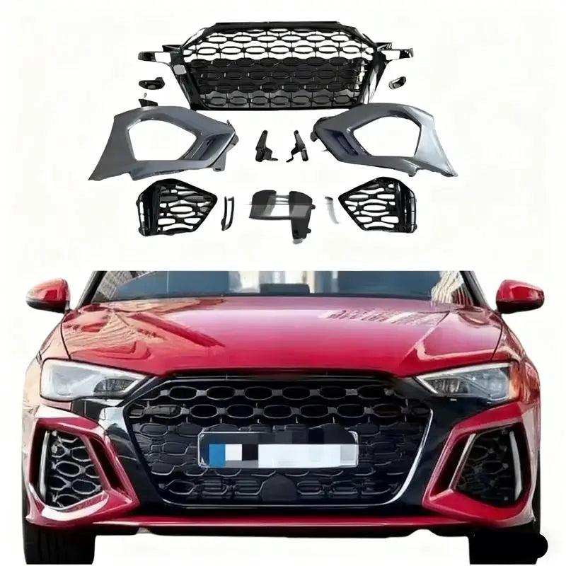 Car Conversion Upgraded Facelift Bumper Bodykit for Audi A3 Sedan 8V 13-16 Change to 20-24 RS3 Body Kits Front Bumper