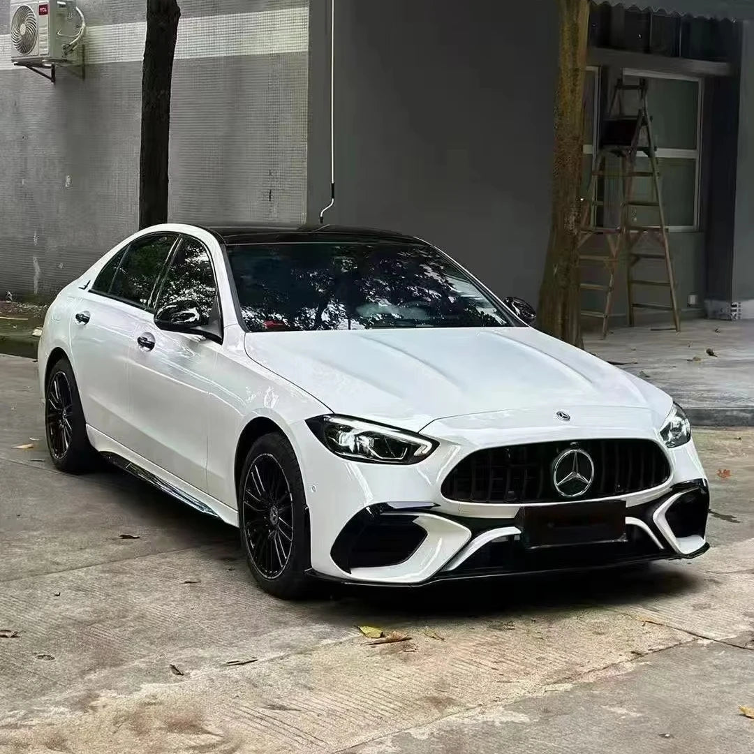 2022-2025 W205 C-Class AMG Bodykit Front Bumper Fender Rear Diffuser Grilles New Plastic Screw-On Retrofit/Upgrade Auto Parts