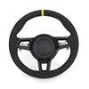 Upgrade Volant Beige Leather Steering Wheel for Porsche Panamera Cayenne Macan Cayman Boxster 718 911 987 958 991.2 971.2 997.1