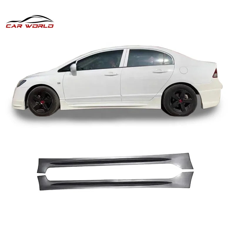 Front Lip Rear Lip Side Skirts  for Honda Civic 2006-2008 Body Kit ABS Material Diffuser Bumper Car Accessories Parts