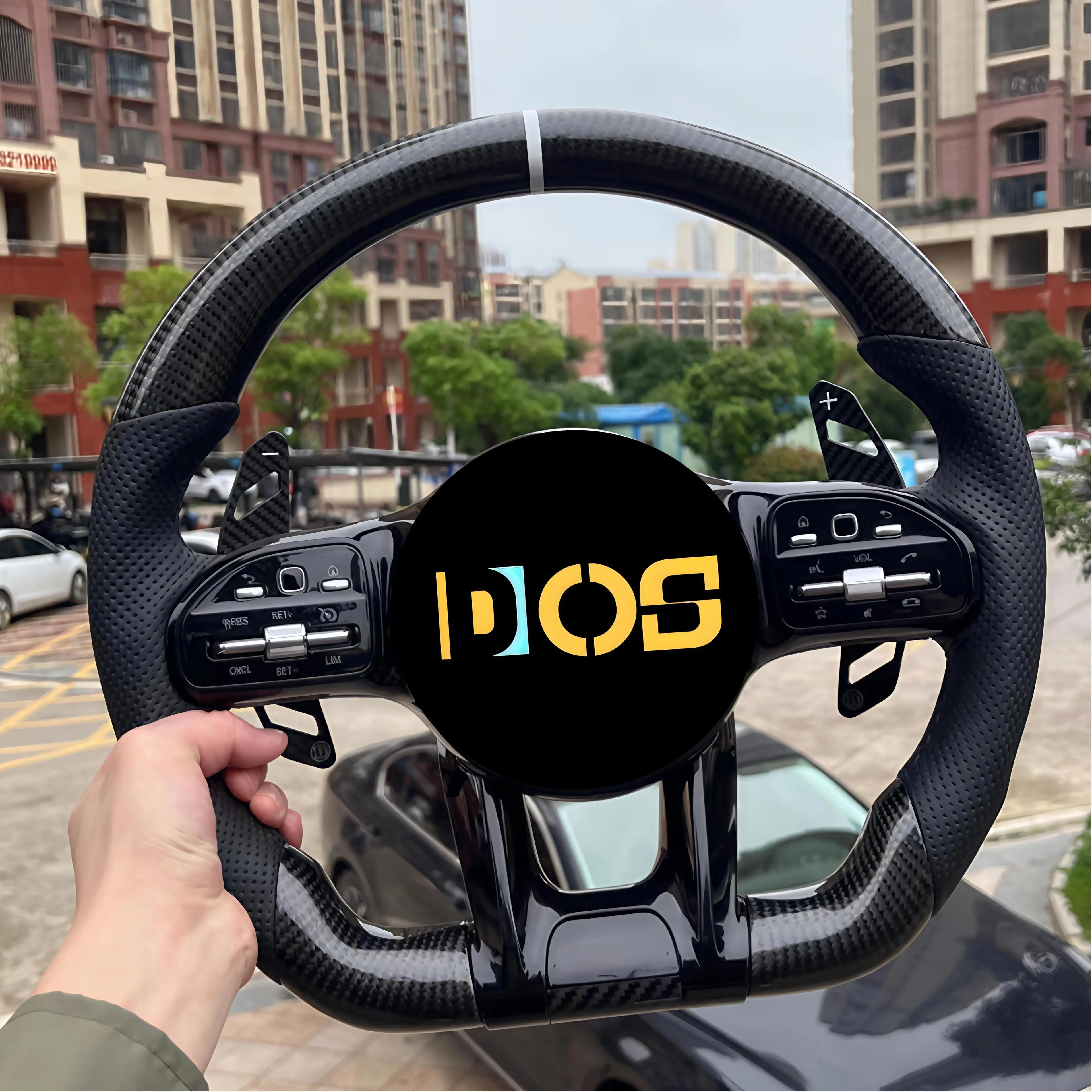 DOS  for Benz ML W166 GL X166 2013-2015 Forged Carbon Fiber Leather Performance Hot-Selling Wholesale Steering Wheel