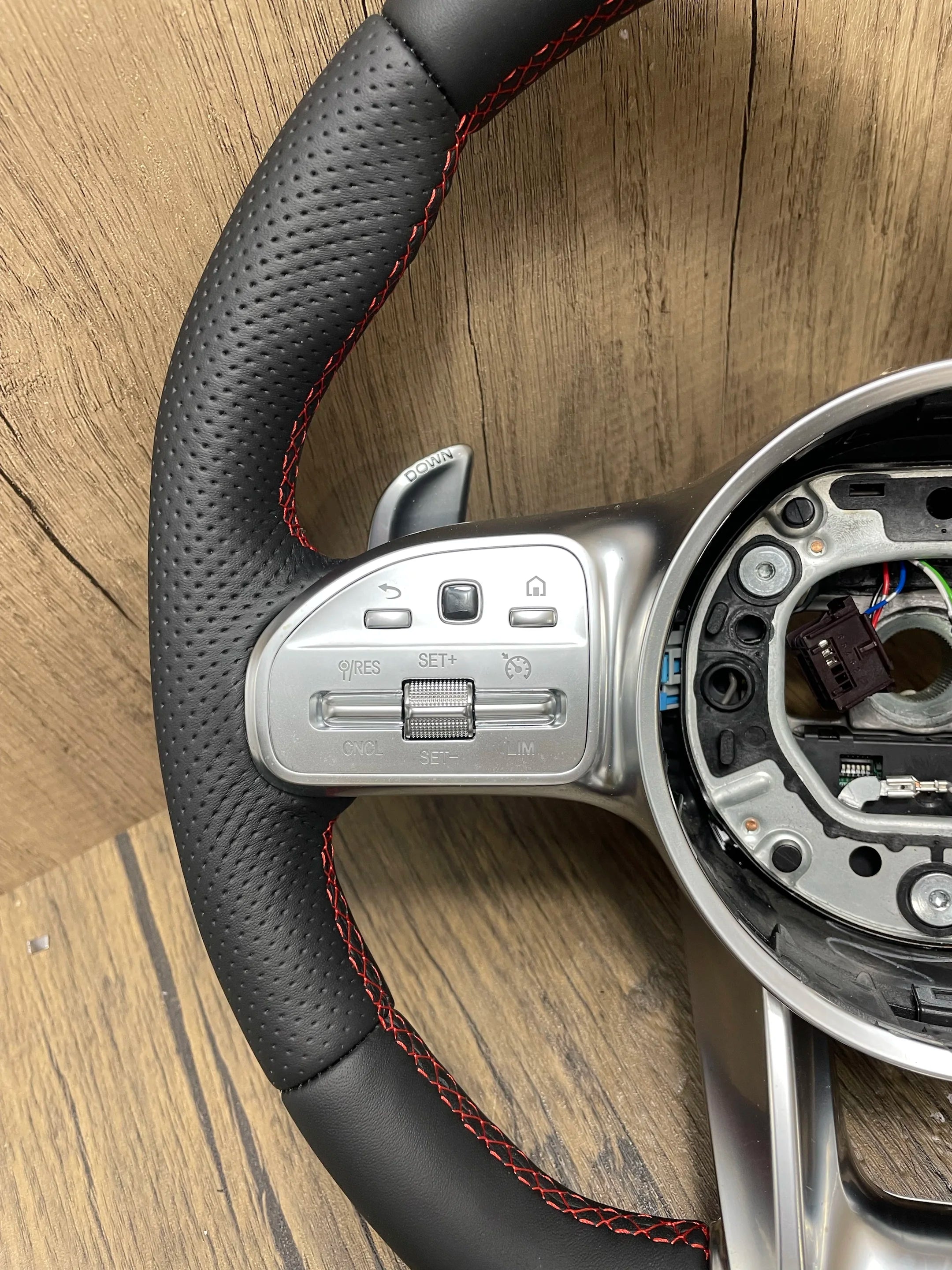 Steering Wheel for Mercedes AMG a B C E S G V Series Flat Bottom Car Driving Modification Customized Steering Wheel