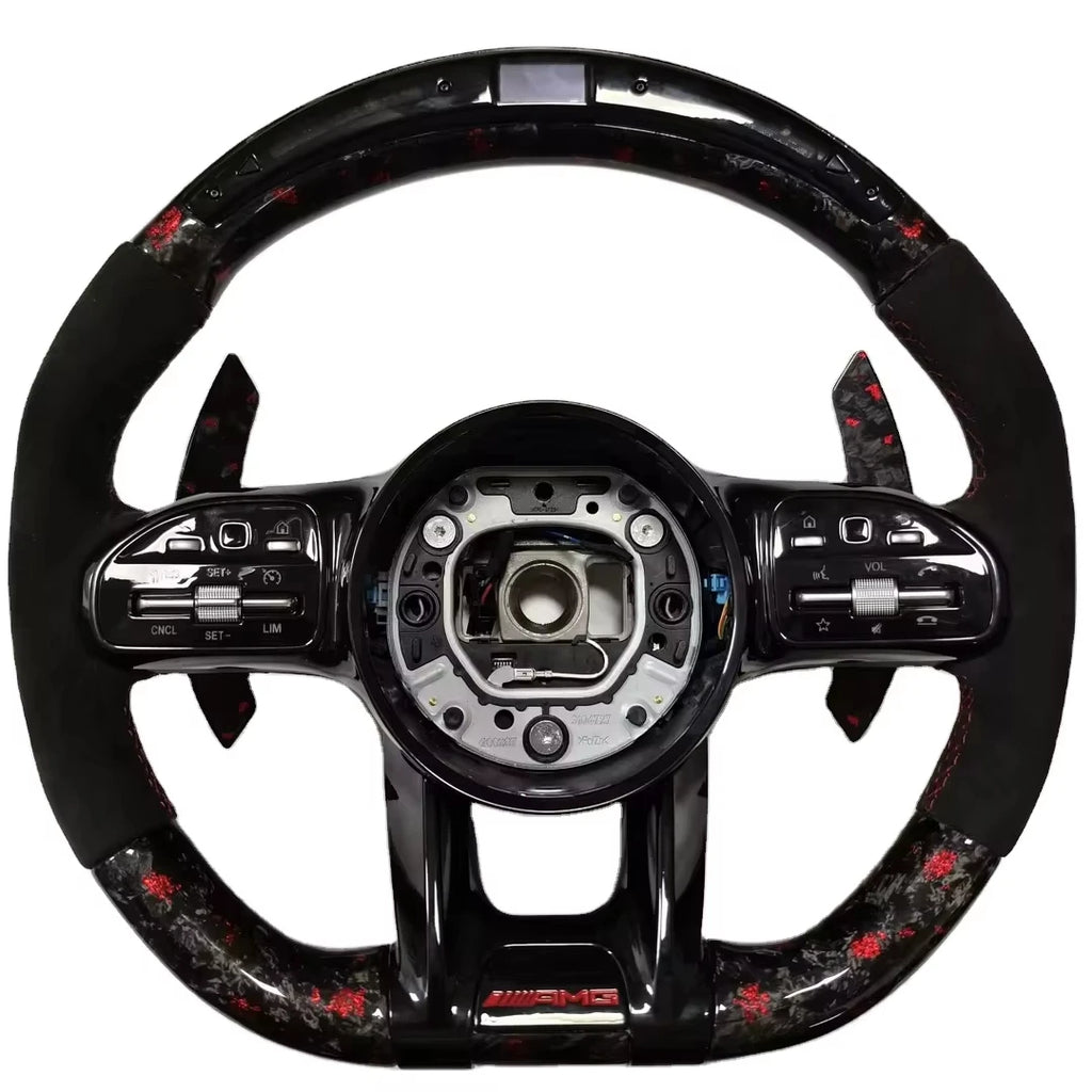 Hot-Selling Wholesale Steering Wheel for Mercedes ML W166 GL X166 2013-2015 Leather AMG Performance Steering Wheel