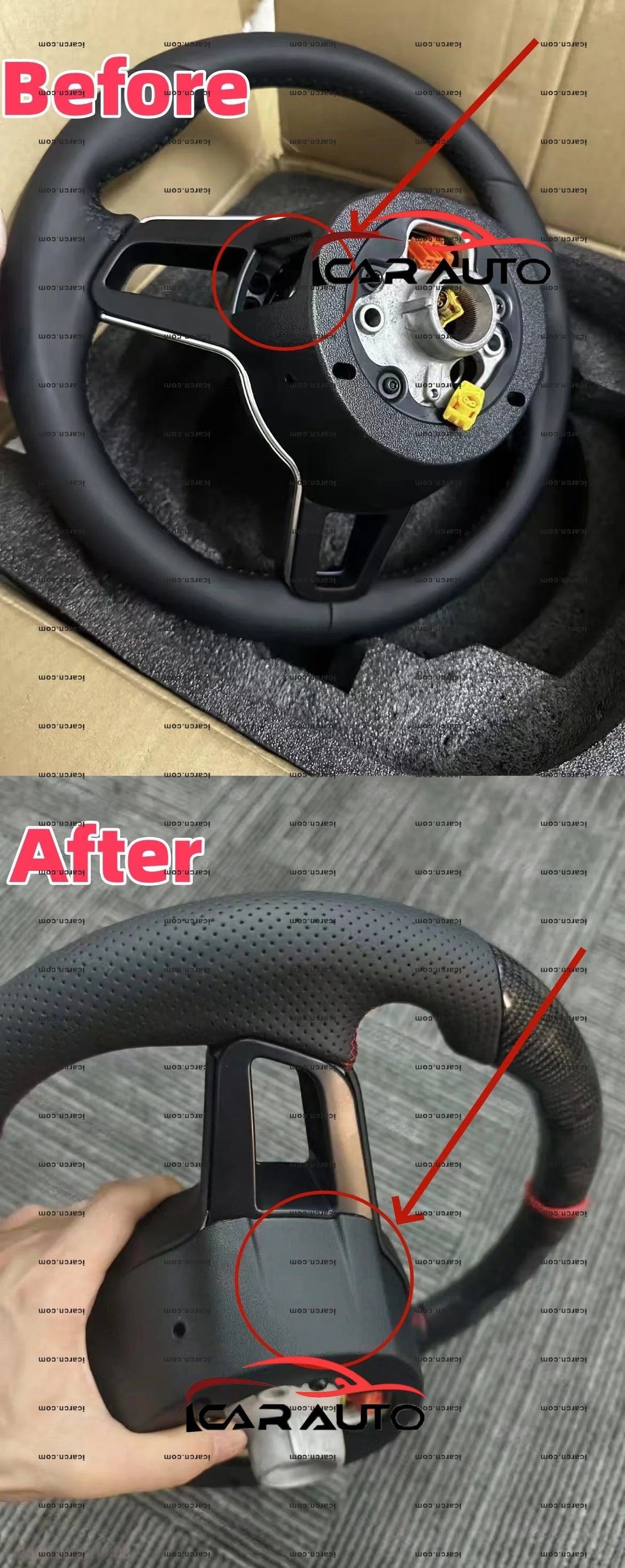 Steering Wheel No Paddle Hole Cover for Porsches Cayenne for Cayman  Panamera 987718 911 997 985 981 Steering Wheel