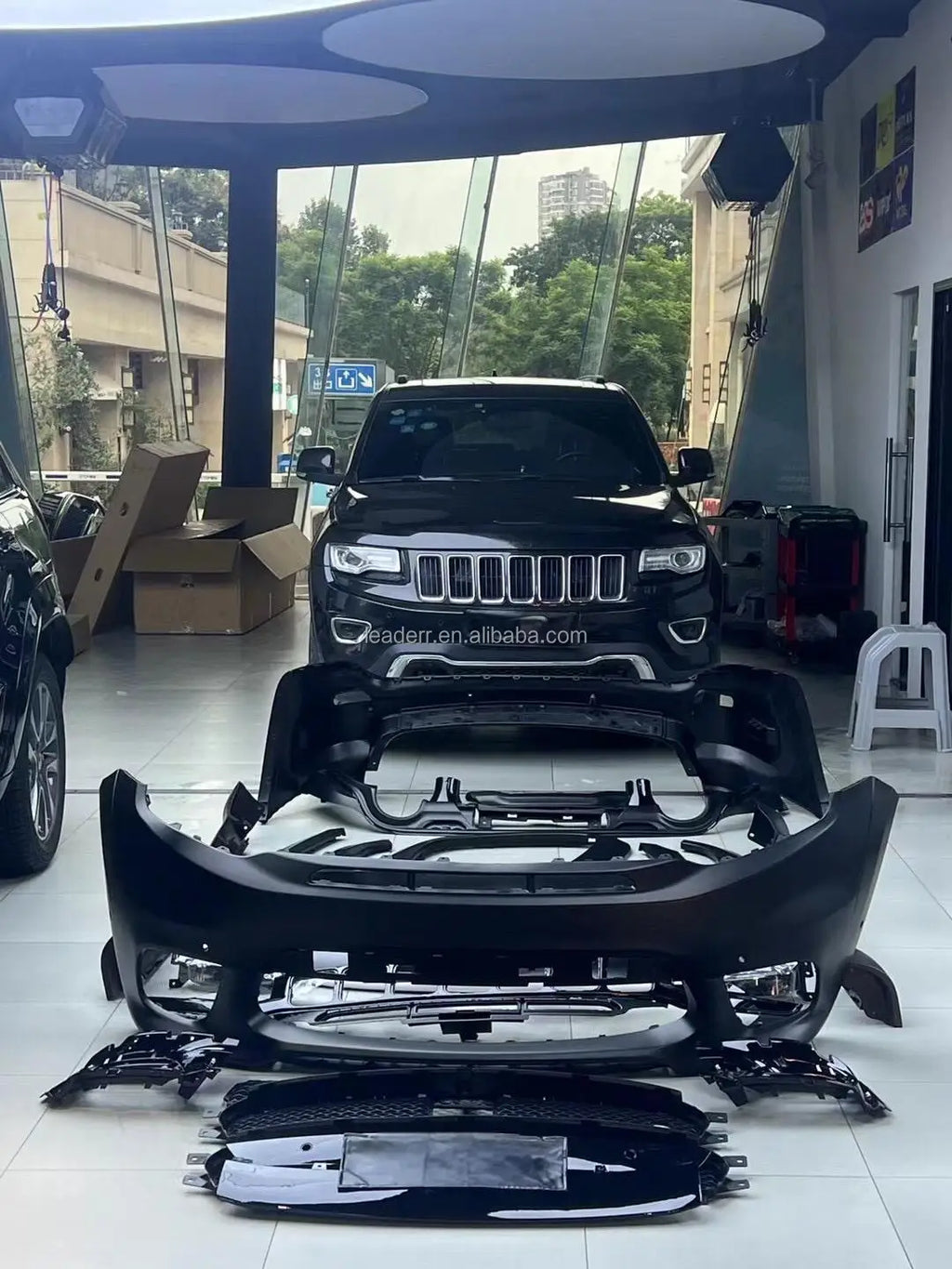 Bodykit for Jeep Grand Cherokee SRT8 2011-2023 Auto Facelift Refit Modification Car Conversion Bumper Headlight Easy Installment