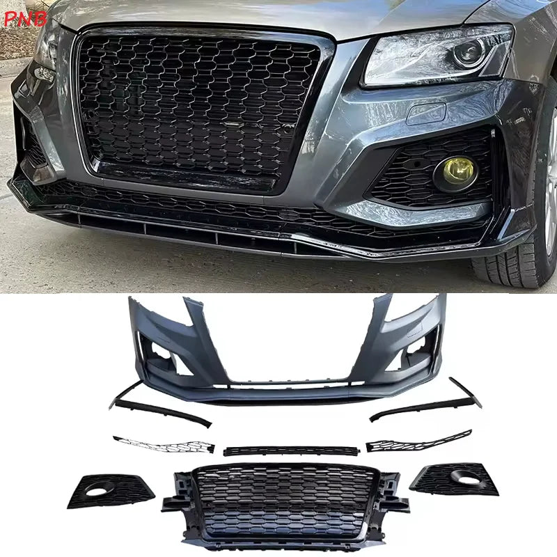 Car 2009-2012 Q5 SQ5 Front Bumper RSQ5 Style Body Kits With Black Grille for Audi Q5 8R B8 SQ5 2009 2010 2011 2012