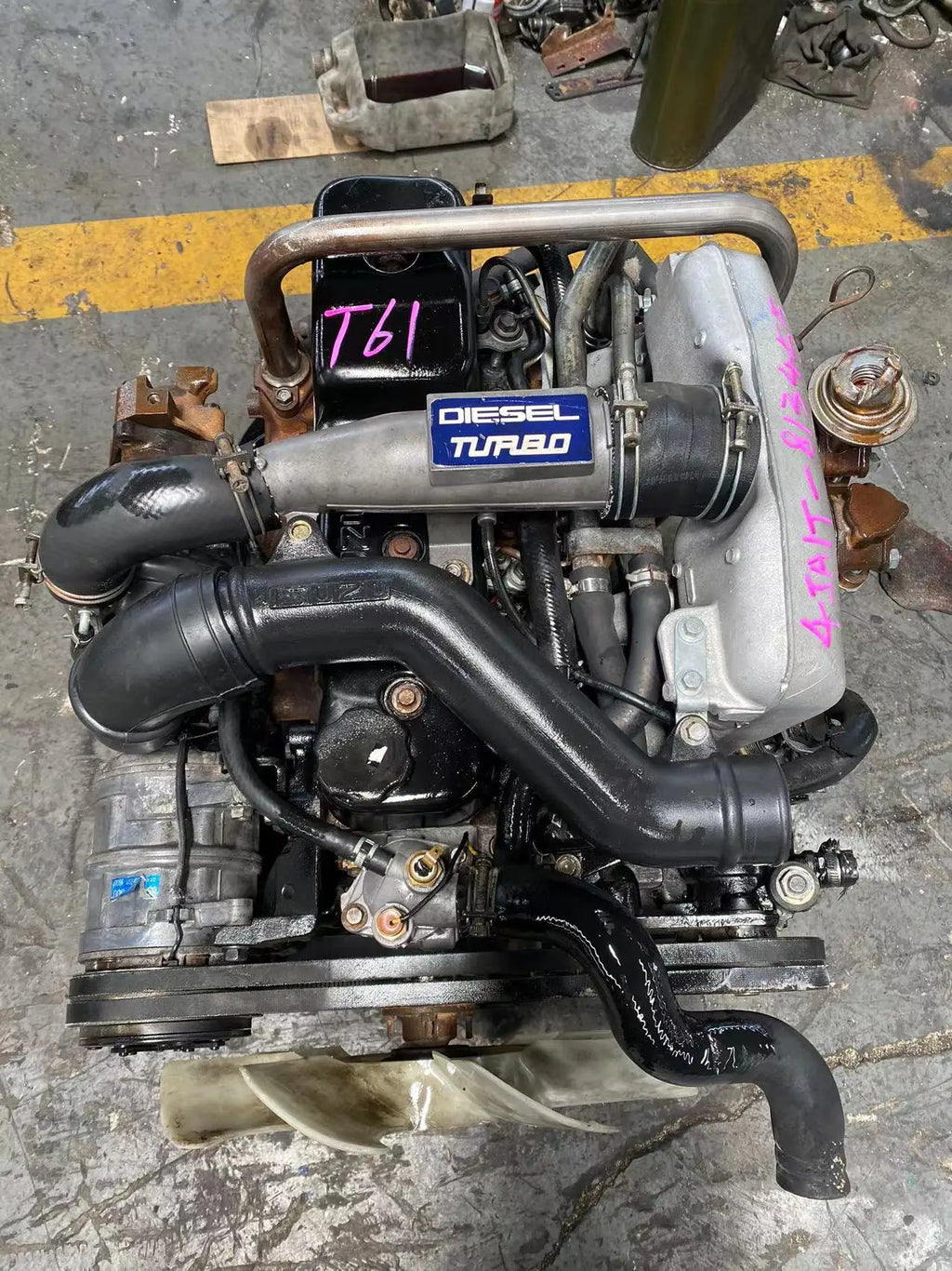 Original EA Brand 2.5T Turbocharged Diesel Engine Genuine 4JA1T for Used for Pick-up 1983-1993 with 3-Year Warranty