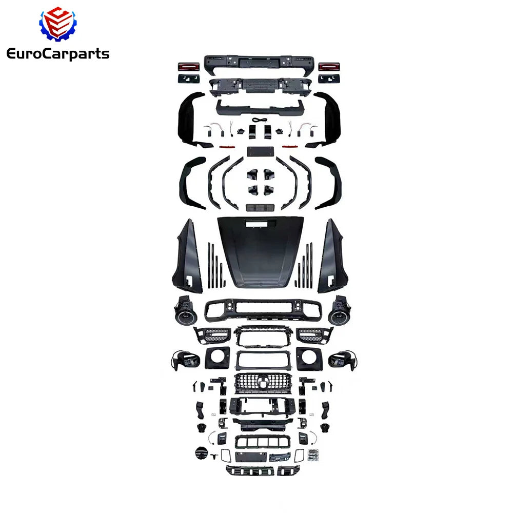 1990~2018 W463 Upgrade to W464 G63 Bodykit 2025+ Old to New Body Kit PP Car Accessory Front Bumper Center Grille Rear Bumper