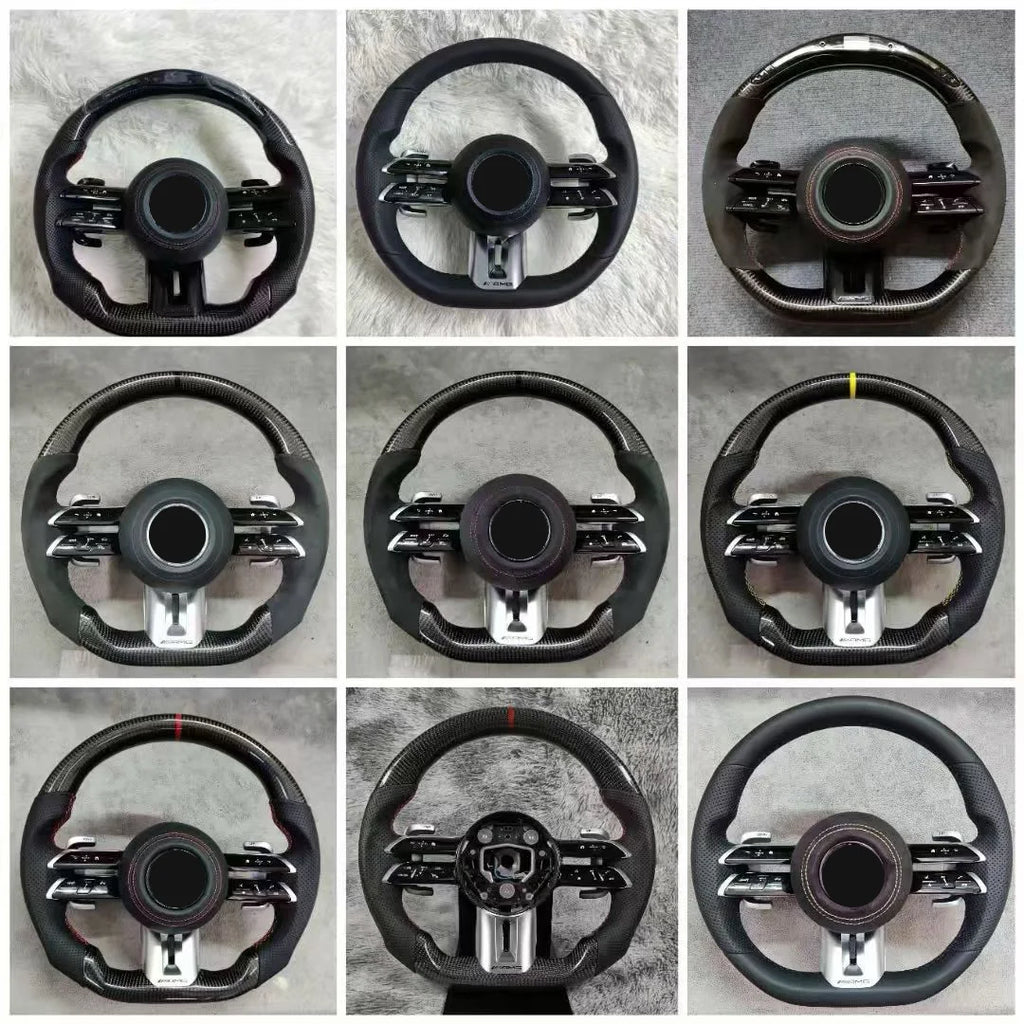 Hot-Selling Wholesale Steering Wheel for Mercedes ML W166 GL X166 2013-2015 Leather AMG Performance Steering Wheel