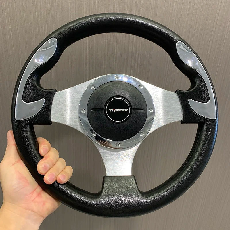 PU&PVC Game Volant Racing Car Sport Drifting Steering Wheel Universal 320MM Flat Steering Wheel Volante Para Auto Deportivo