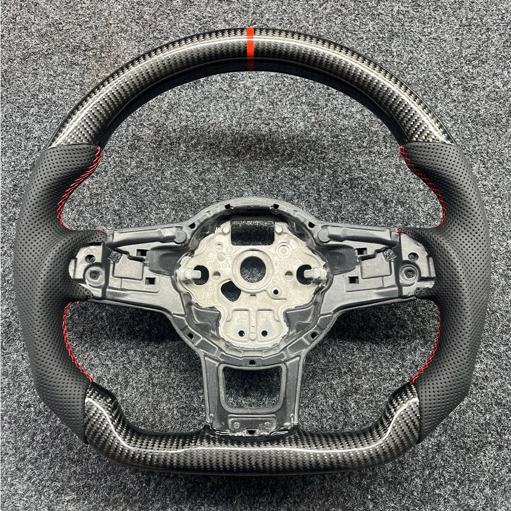 Custom Carbon Fiber Steering Wheel for Volkswagen VW Golf 7 MK5 MK6 MK7 Passat B8 Tiguan MK2 POLO Jetta Sports Steering Wheel