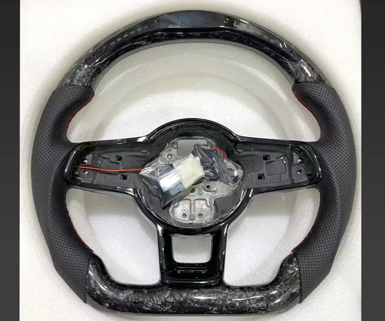 Volkswagen VW Golf 7 R Golf7 Mk7 gti 7r Carbon Fiber Steering Wheel Car Volant Lenkrad