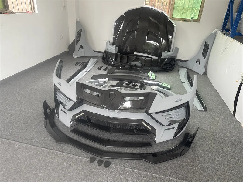 Perfect Fit M-shaped Dry Carbon Body Kit for Lambor Ghini Urus, Front and Rear Bumpers