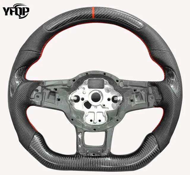 Volkswagen VW Golf 7 R Golf7 Mk7 gti 7r Carbon Fiber Steering Wheel Car Volant Lenkrad