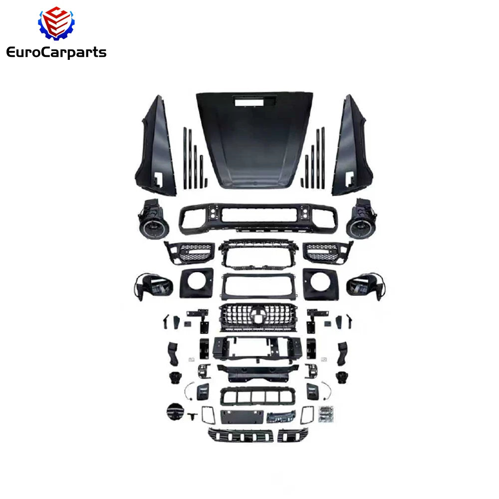 1990~2018 W463 Upgrade to W464 G63 Bodykit 2025+ Old to New Body Kit PP Car Accessory Front Bumper Center Grille Rear Bumper
