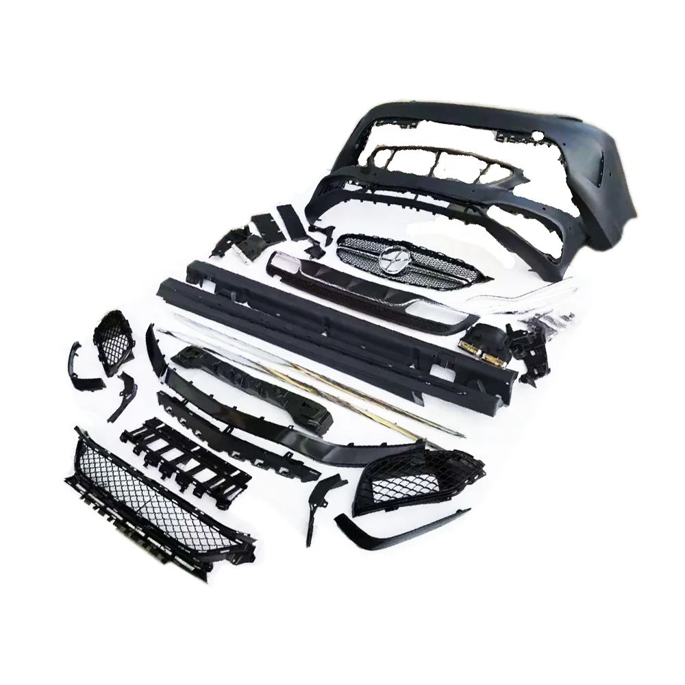 Car Bodykit for benz  2016-2018 C Class W205 Change Amg Style  Front  Rear Bumper Side Skirts Grill Muffler PP Plastic Material