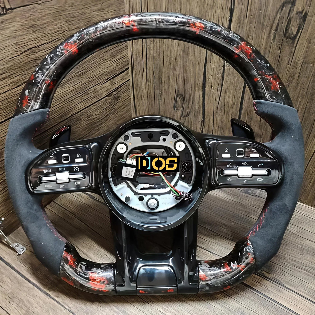 Hot-Selling Wholesale Steering Wheel for Mercedes ML W166 GL X166 2013-2015 Leather AMG Performance Steering Wheel