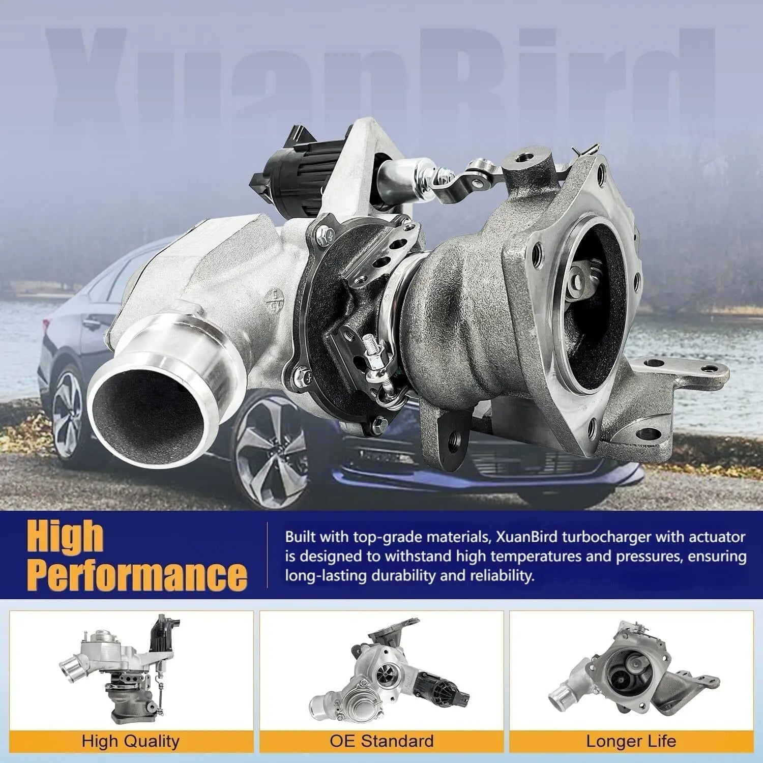 Turbocharger W/Actuator For 2018-2020 Honda Accord 1.5L 6A0-F4-T/C 181201132E