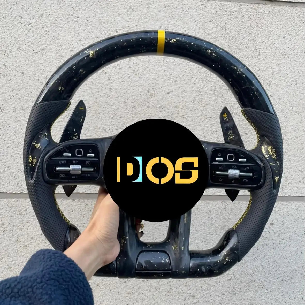 DOS  for Benz ML W166 GL X166 2013-2015 Forged Carbon Fiber Leather Performance Hot-Selling Wholesale Steering Wheel