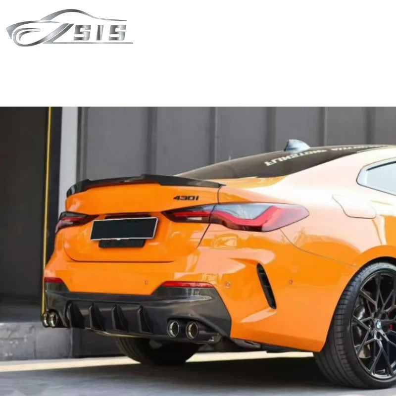 4 Series G22 G23 Carbon Fiber BodyKit Fit for FD Style Front Lip Side Skirt Rear Diffuser for 4 Series G22 G23