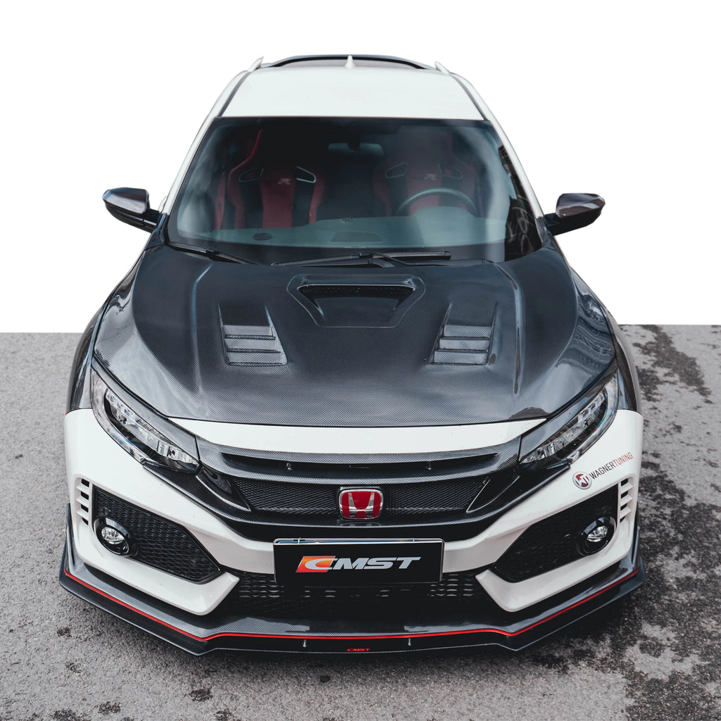 High Quality Body Kits for Honda civic Type R 2018 2019 2020 Front Lip Diffuser Fender and Hood for Civic Type R Bodykit